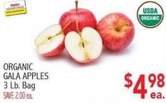 Ingles Markets Organic gala apples offer