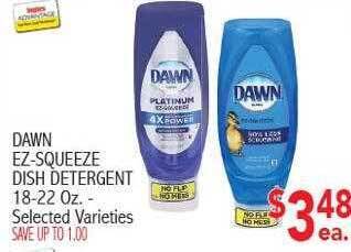 Ingles Markets Dawn ez-squeeze dish detergent offer