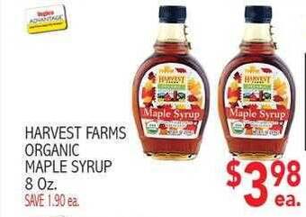 Ingles Markets Harvest farms organic maple syrup offer