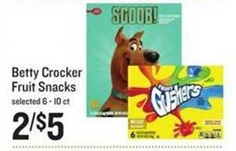 Lowes Foods Betty crocker fruit snacks offer