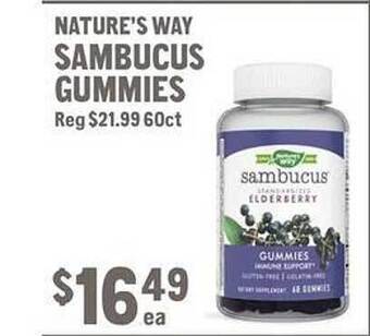 New Seasons Market Nature's way sambucus gummies offer