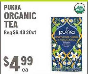 New Seasons Market Pukka organic tea offer