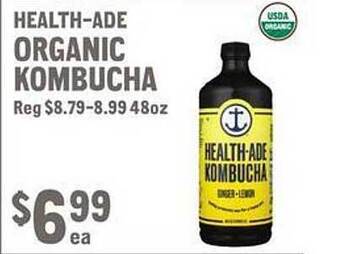 New Seasons Market Health-ade organic kombucha offer