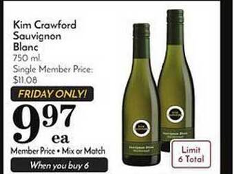 Pavilions Kim crawford sauvignon blanc offer
