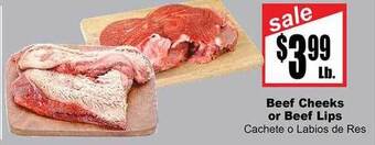Rancho Markets Beef cheeks or beef lips offer