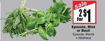 Rancho Markets Epazote, mint or basil offer
