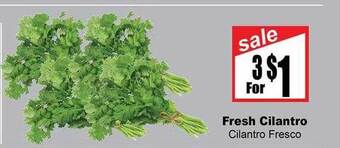 Rancho Markets Fresh cilantro offer