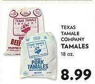 Reasors Texas tamale company tamales offer