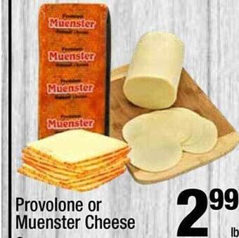 Super King Markets Provolone or muenster cheese offer