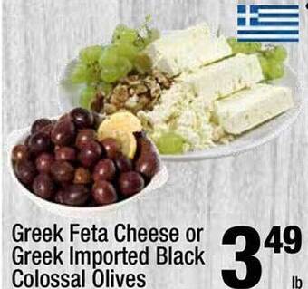 Super King Markets Greek feta cheese or greek imported black colossal olives offer