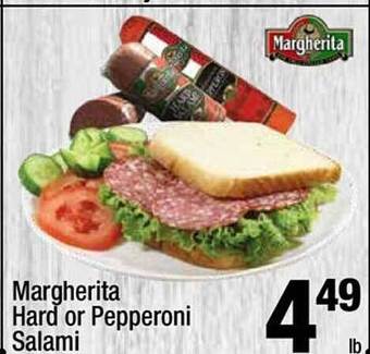 Super King Markets Margherita hard or pepperoni salami offer