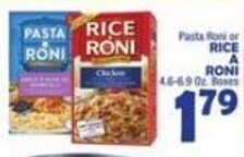 Bravo Supermarkets Pasta Roni or Rice Roni offer