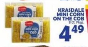 Bravo Supermarkets Krasdale Mini Corn on the Cob. offer