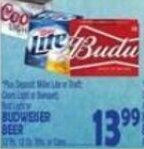 Bravo Supermarkets Budweiser Beer offer