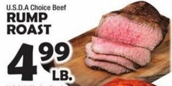 Bravo Supermarkets USDA Choice Beef Rump Roast offer