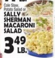 Bravo Supermarkets Sally Sherman Macaroni Salad offer