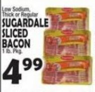 Bravo Supermarkets Sugardale Sliced Bacon offer