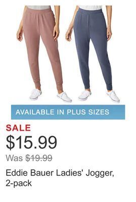 Costco Eddie bauer ladies' jogger, 2-pack offer