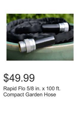 Costco Rapid flo 5/8 in. x 100 ft. compact garden hose offer