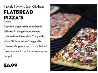 Fresh From Our Kitchen Flatbread Pizza's
