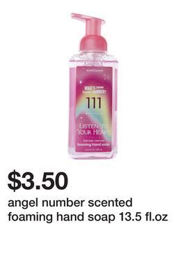 Five Below Angel number scented foaming hand soap 13.5 fl.oz offer