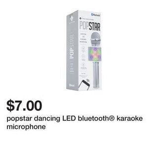Five Below Popstar dancing led bluetooth® karaoke microphone offer