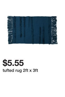 Five Below Tufted rug 2ft x 3ft offer