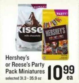 Lowes Foods Hershey's Or Reese's Party Pack Miniatures offer