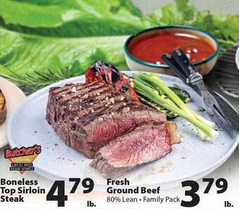 Times Supermarkets Boneless top sirloin steak offer