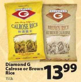 Times Supermarkets Diamond g calrose or brown rice offer