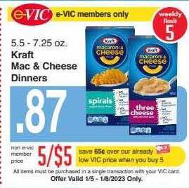 Harris Teeter Kraft mac & cheese dinners offer