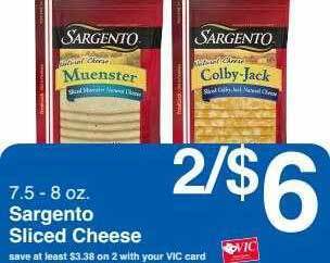 Harris Teeter Sargento sliced cheese offer