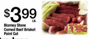 Jons International Blarney stone corned beef brisket point cut offer