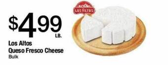 Jons International Los altos queso fresco cheese offer