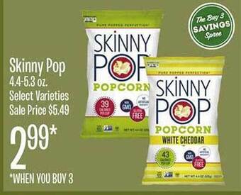 Jewel-Osco Skinny pop offer