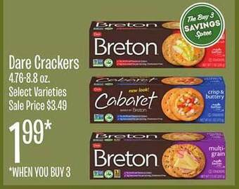 Jewel-Osco Dare crackers offer