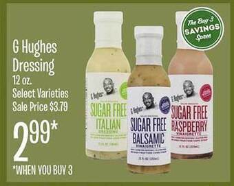 Jewel-Osco G hughes dressing offer