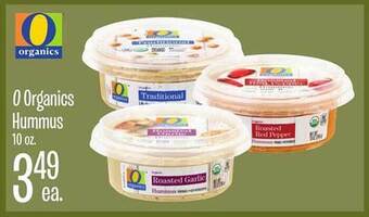Jewel-Osco O organics hummus offer
