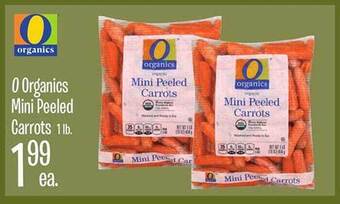 Jewel-Osco O organics mini peeled carrots offer