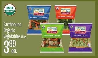 Jewel-Osco Earthbound organic vegetables offer