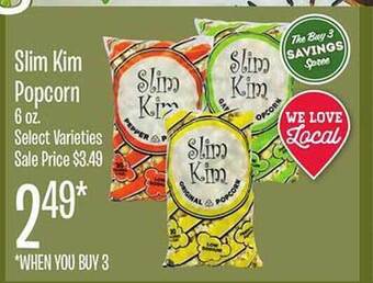 Jewel-Osco Slim kim popcorn offer