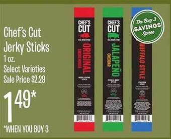 Jewel-Osco Chef's cut jerky sticks offer