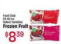 Maceys Food club frozen fruit offer