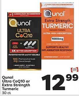 Weis Markets Qunol ultra coq10 or extra strength turmeric offer