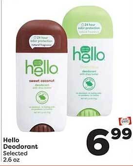 Weis Markets Hello deodorant offer