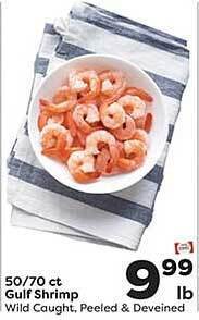 Weis Markets 50-70 ct gulf shrimp offer