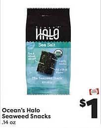 Weis Markets Ocean's halo seaweed snacks offer