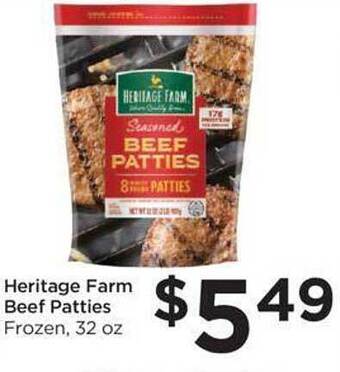 Food 4 Less Heritage farm beef patties offer