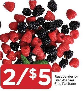 Food 4 Less Raspberries or blackberries offer
