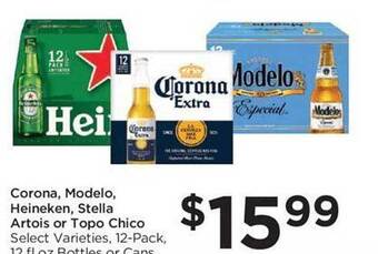 Food 4 Less Corona modelo heineken stella artois or topo chico offer